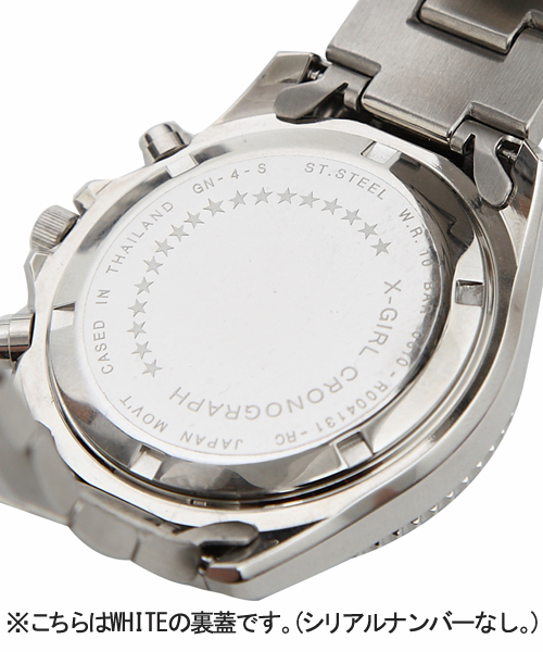 X-girl（エックスガール）の「X-GIRL CHRONOGRAPH（アナログ