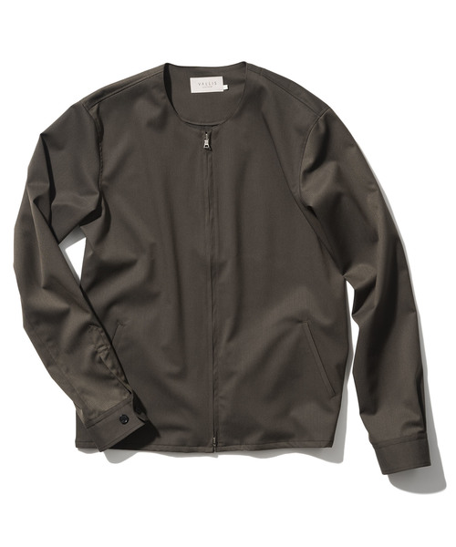 FACTOTUM（ファクトタム）の「【VALLIS】ギャバストレッチ ZIPシャツ（シャツ/ブラウス・メンズ・ブラック/カーキ・44/48/46）」の6枚目の写真