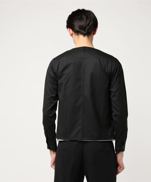 FACTOTUM（ファクトタム）の「【VALLIS】ギャバストレッチ ZIPシャツ（シャツ/ブラウス・メンズ・ブラック/カーキ・44/48/46）」の4枚目の写真