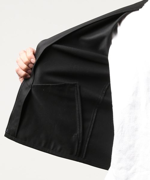 FACTOTUM（ファクトタム）の「【VALLIS】ギャバストレッチ ZIPシャツ（シャツ/ブラウス・メンズ・ブラック/カーキ・44/48/46）」の3枚目の写真