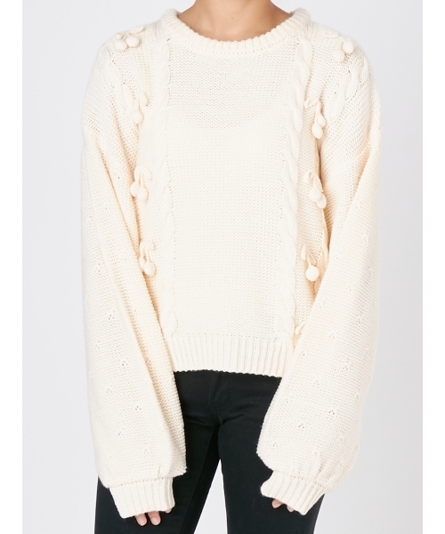 merry jenny（メリージェニー）の「チェリーニット（ニット/セーター・レディース・レッド/ピンク/アイボリー・FREE）」の2枚目の写真