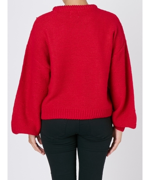 merry jenny（メリージェニー）の「チェリーニット（ニット/セーター・レディース・レッド/ピンク/アイボリー・FREE）」の7枚目の写真