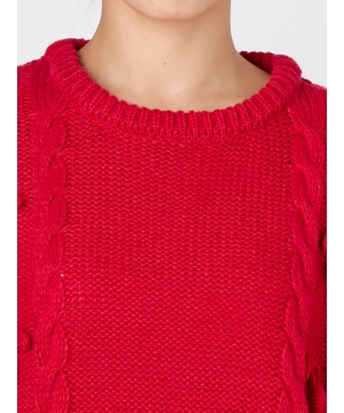 merry jenny（メリージェニー）の「チェリーニット（ニット/セーター・レディース・レッド/ピンク/アイボリー・FREE）」の8枚目の写真