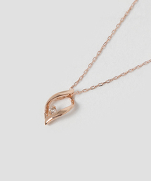 美品【con affetto】ダイヤモンド ネックレス K10 インフィニティ セール】K10ダイヤインフィニティネックレス（ネックレス）｜con