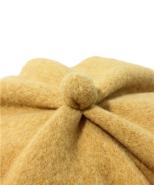 BEAMS BOY（ビームスボーイ）の「BEAMS BOY / タックボタンベレー 12FW（ハンチング/ベレー帽・レディース・オレンジ/イエロー/ミント・ONE SIZE）」の5枚目の写真