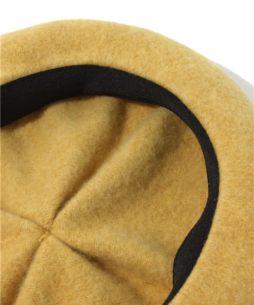 BEAMS BOY（ビームスボーイ）の「BEAMS BOY / タックボタンベレー 12FW（ハンチング/ベレー帽・レディース・オレンジ/イエロー/ミント・ONE SIZE）」の6枚目の写真