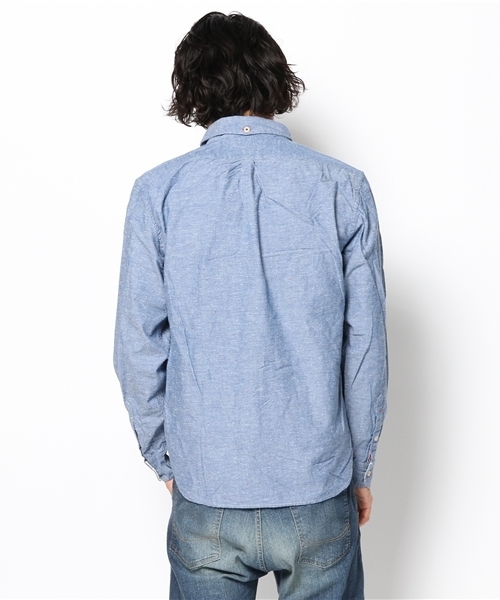 CIAOPANIC(チャオパニック)の「【Ciaopanic】16/-ネップシャンブレーL/S(シャツ/ブラウス・メンズ・ホワイト/ブルー・MEDIUM/LARGE)」の7枚目の写真