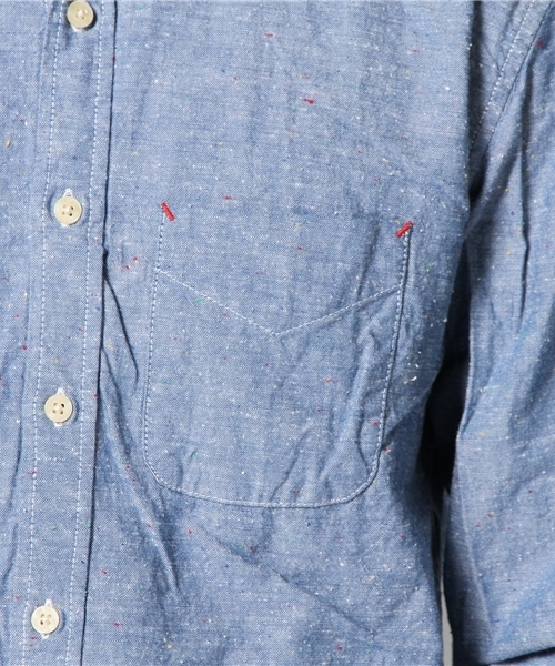 CIAOPANIC(チャオパニック)の「【Ciaopanic】16/-ネップシャンブレーL/S(シャツ/ブラウス・メンズ・ホワイト/ブルー・MEDIUM/LARGE)」の8枚目の写真