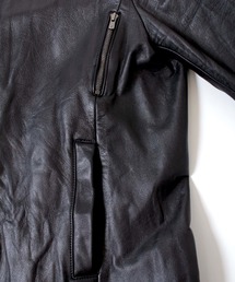 TROVE 本革 レザージャケット ライダース パッチワークデザイン トローヴ TROVE（トローヴ）の「SOLUMN LEATHER BLOUSON TYPE-2（ライダース