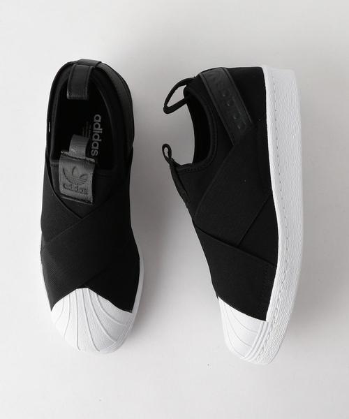 adidas Originals(アディダスオリジナルス)の「<adidas Originals(アディダス)>SUPERSTAR スーパースタースリッポン о(スニーカー・レディース・ホワイト/ブラック・23.5cm/24cm/24.5cm/22.5cm/23cm/25cm)」の2枚目の写真