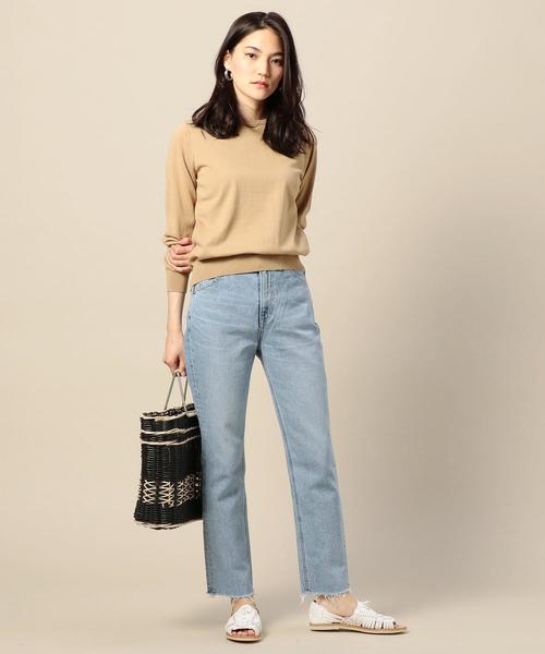 Lee（リー）の「＜Lee＞スリムストレートデニムパンツ（デニムパンツ・レディース・ライトブルー・SMALL/MEDIUM）」の6枚目の写真