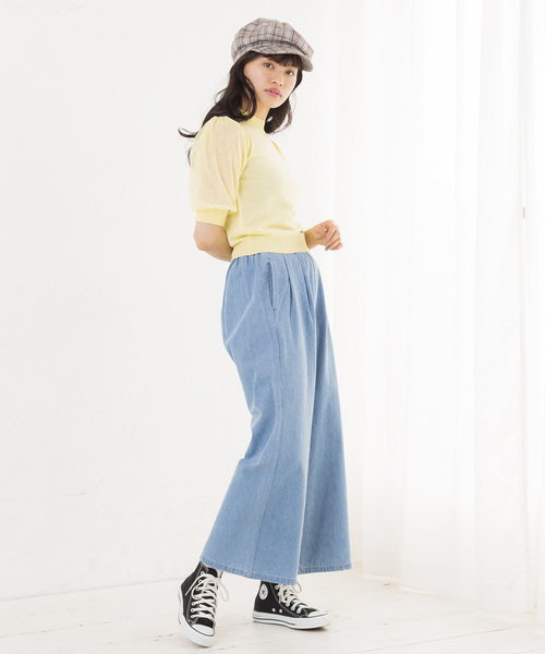 WEGO(ウィゴー)の「WEGO/チュールスリーブニット(ニット/セーター・レディース・ライトイエロー/ホワイト/杢グレー/ライトピンク・FREE)」の20枚目の写真