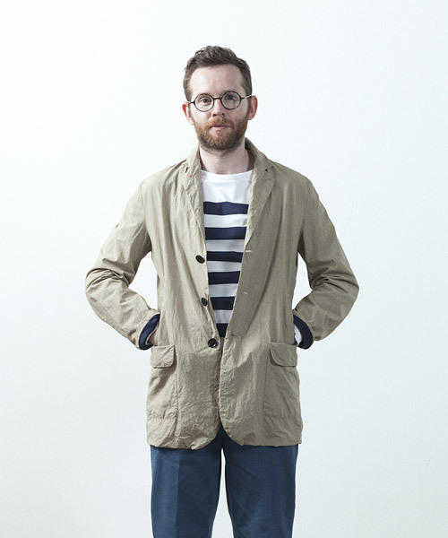 STILL BY HAND テーラードジャケット 48 グレー model 180cm 67kg