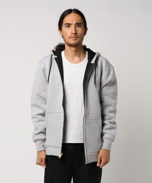 TRADESMAN（トレーズマン）の「【ACE DROP CLOTH CO/エースドロップ】12oz THERMAL HOODED SWEATSHIRT  (UN)（パーカー・メンズ・ブラック/グレー/ネイビー/ブラウン・MEDIUM/SMALL）」の3枚目の写真