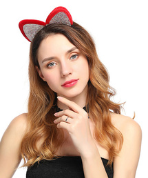 OSYAREVO（オシャレボ）の「コスプレ ラインストーン ネコ耳カチューシャ（カチューシャ）」