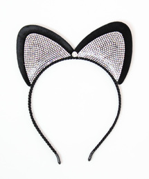 OSYAREVO（オシャレボ）の「コスプレ ラインストーン ネコ耳カチューシャ（カチューシャ）」