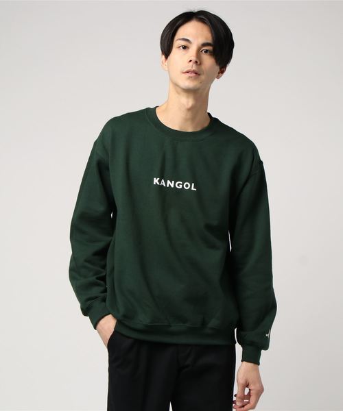 KANGOL（カンゴール）の「【SRES×KANGOL/カンゴール】WEB限定 ロゴプリント/ワッペン クルーネックスウェット（スウェット・メンズ・ホワイト/ブラック/グレー/グリーン・MEDIUM/X-LARGE/LARGE）」の4枚目の写真