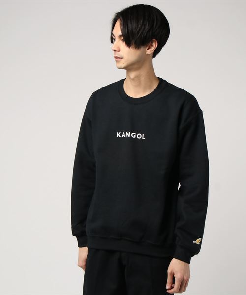 KANGOL（カンゴール）の「【SRES×KANGOL/カンゴール】WEB限定 ロゴプリント/ワッペン クルーネックスウェット（スウェット・メンズ・ホワイト/ブラック/グレー/グリーン・MEDIUM/X-LARGE/LARGE）」の2枚目の写真