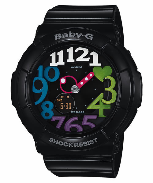 G-SHOCK（ジーショック）の「Baby-G NEON DIAL BGA-131 WOMEN（アナログ腕時計・メンズ・ブラック/ホワイト/ピンク・FREE）」の2枚目の写真