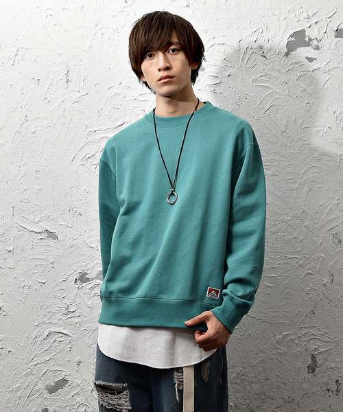 MinoriTY（マイノリティ）の「【BEN DAVIS】ビッグシルエット トレーナー クルースウェット（スウェット・メンズ・ブラック/レッド/オレンジ/ラベンダー/ホワイト系その他/グレー系その他/グリーン系その他・M/L/XL）」の5枚目の写真