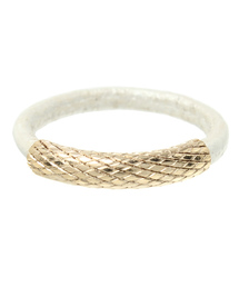 ROSE BUD COUPLES  | (BY BOE)LEATHER F-RING WITH GOLD[結婚式＆パーティーにもオススメ](リング)