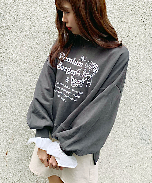 apres jour(アプレジュール)の「アソートプリント袖タックスウェット【ZOZOTOWN限定アイテム】(Tシャツ/カットソー・レディース・チャコールグレー/ブラック/ベージュ/その他/ラベンダー/ライトベージュ・フリー)」の3枚目の写真