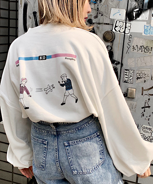 apres jour(アプレジュール)の「アソートプリント袖タックスウェット【ZOZOTOWN限定アイテム】(Tシャツ/カットソー・レディース・チャコールグレー/ブラック/ベージュ/その他/ラベンダー/ライトベージュ・フリー)」の8枚目の写真