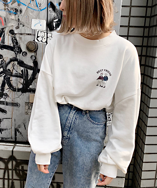 apres jour(アプレジュール)の「アソートプリント袖タックスウェット【ZOZOTOWN限定アイテム】(Tシャツ/カットソー・レディース・チャコールグレー/ブラック/ベージュ/その他/ラベンダー/ライトベージュ・フリー)」の10枚目の写真