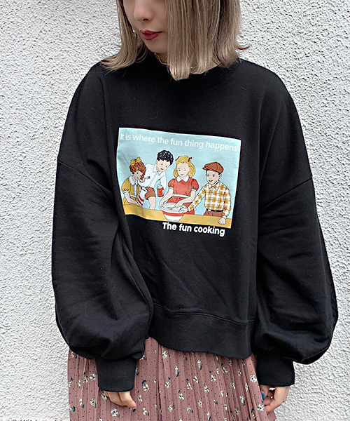 apres jour(アプレジュール)の「アソートプリント袖タックスウェット【ZOZOTOWN限定アイテム】(Tシャツ/カットソー・レディース・チャコールグレー/ブラック/ベージュ/その他/ラベンダー/ライトベージュ・フリー)」の12枚目の写真