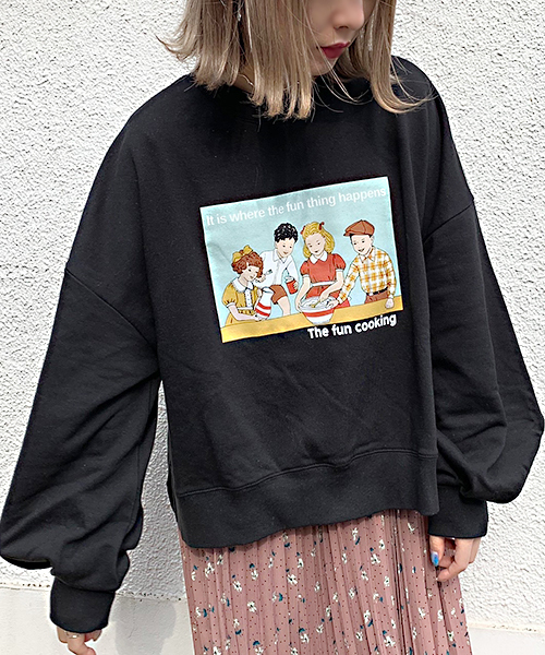 apres jour(アプレジュール)の「アソートプリント袖タックスウェット【ZOZOTOWN限定アイテム】(Tシャツ/カットソー・レディース・チャコールグレー/ブラック/ベージュ/その他/ラベンダー/ライトベージュ・フリー)」の14枚目の写真