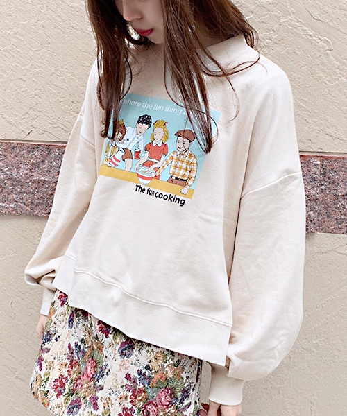 apres jour(アプレジュール)の「アソートプリント袖タックスウェット【ZOZOTOWN限定アイテム】(Tシャツ/カットソー・レディース・チャコールグレー/ブラック/ベージュ/その他/ラベンダー/ライトベージュ・フリー)」の22枚目の写真