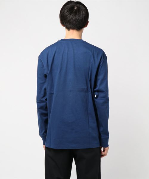 Carhartt WIP(カーハートダブリューアイピー)の「L/S AMERICAN SCRIPT T-SHIRT(Tシャツ/カットソー・メンズ・ホワイト/ブラウン/ブラック/ブルー/アッシュグレー・LARGE/SMALL/MEDIUM/X-SMALL/XX-LARGE/X-LARGE)」の7枚目の写真