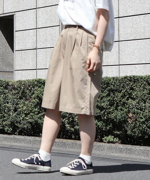 coen（コーエン）の「ライトチノショートパンツ( キュロット )（その他パンツ・レディース・カーキ/ベージュ・MEDIUM/LARGE/SMALL）」の14枚目の写真