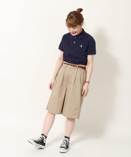 coen（コーエン）の「ライトチノショートパンツ( キュロット )（その他パンツ・レディース・カーキ/ベージュ・MEDIUM/LARGE/SMALL）」の15枚目の写真