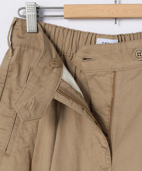 coen（コーエン）の「ライトチノショートパンツ( キュロット )（その他パンツ・レディース・カーキ/ベージュ・MEDIUM/LARGE/SMALL）」の10枚目の写真