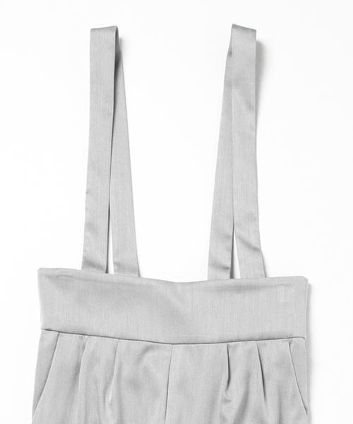 Ray BEAMS（レイビームス）の「Ray BEAMS / ハイウエスト サスペンダー付きパンツ（その他パンツ・レディース・ブラック/ネイビー・1/0）」の4枚目の写真