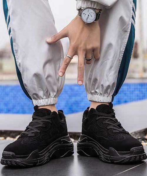 MGV（エムジーヴィー）の「【MGV】90'sダッドスニーカー（スニーカー・メンズ・グレー/ホワイト/ブラック/レッド・LARGE/MEDIUM/SMALL）」の2枚目の写真