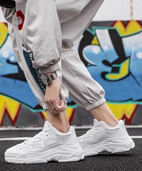 MGV（エムジーヴィー）の「【MGV】90'sダッドスニーカー（スニーカー・メンズ・グレー/ホワイト/ブラック/レッド・LARGE/MEDIUM/SMALL）」の5枚目の写真