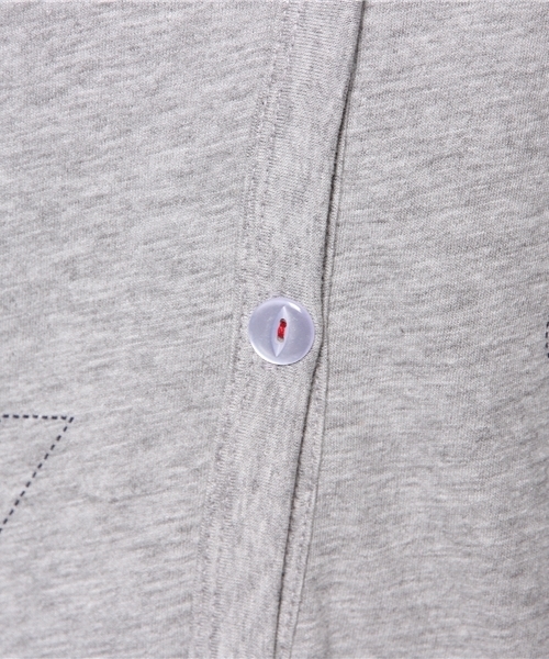 POU DOU DOU（プードゥドゥ）の「ティータイムポケット7分袖カーデ（カーディガン/ボレロ・レディース・アイボリー/トップグレー/グリーン/ネイビー・03）」の8枚目の写真