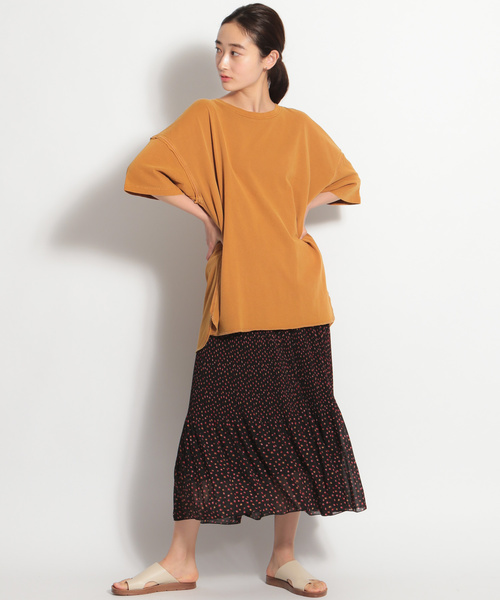 niko and...（ニコアンド）の「ピグメントオーバーＴシャツ（Tシャツ/カットソー・レディース・ホワイト/ライトブルー/ベージュ/キャメル/ピンク・FREE）」の15枚目の写真