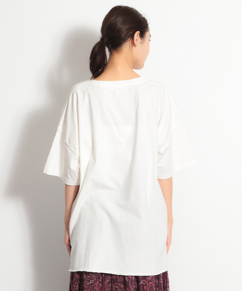 niko and...（ニコアンド）の「ピグメントオーバーＴシャツ（Tシャツ/カットソー・レディース・ホワイト/ライトブルー/ベージュ/キャメル/ピンク・FREE）」の12枚目の写真