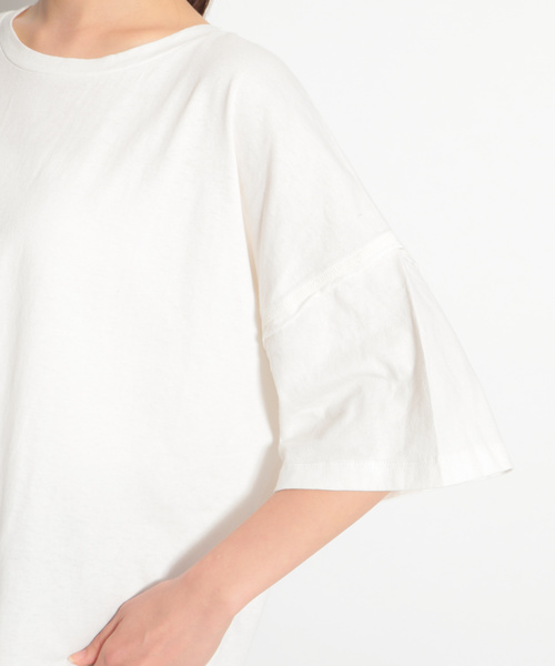 niko and...（ニコアンド）の「ピグメントオーバーＴシャツ（Tシャツ/カットソー・レディース・ホワイト/ライトブルー/ベージュ/キャメル/ピンク・FREE）」の14枚目の写真