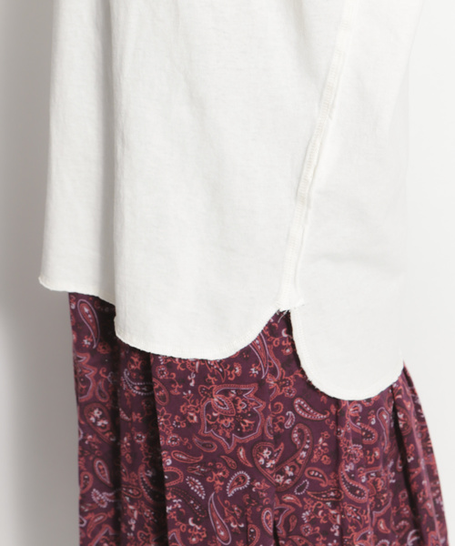 niko and...（ニコアンド）の「ピグメントオーバーＴシャツ（Tシャツ/カットソー・レディース・ホワイト/ライトブルー/ベージュ/キャメル/ピンク・FREE）」の16枚目の写真