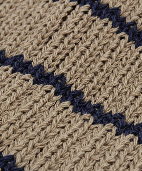 B:MING by BEAMS（ビーミングバイビームス）の「ビーミング by ビームス / 麻混細ボーダー ワッチキャップ（ニットキャップ/ビーニー・レディース・ナチュラル/ベージュ・ONE SIZE）」の3枚目の写真
