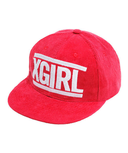 X-girl（エックスガール）の「EMBROIDERY LOGO CAP（キャップ・レディース・ブラック/ブラウン/レッド/ライトブルー・ONE SIZE）」の4枚目の写真