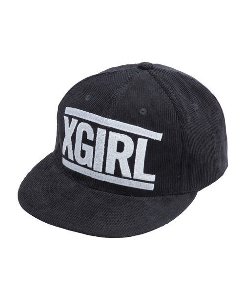 X-girl（エックスガール）の「EMBROIDERY LOGO CAP（キャップ・レディース・ブラック/ブラウン/レッド/ライトブルー・ONE SIZE）」の2枚目の写真