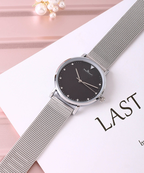 TABI PAL（タビパル）の「メッシュベルト ウオッチ（アナログ腕時計・メンズ・ブラック/ブラック系その他/シルバー/シルバー系その他/シルバー系その他2/シルバー系その他3/シルバー系その他4/ピンクゴールド/ゴールド系その他/ゴールド系その他2/ゴールド系その他3/ゴールド系その他4/ゴールド系その他5/A/シルバー系その他5/ゴールド系その他6/ゴールド系その他7/G/F/E/H/I/J/K/L/B・FREE）」の5枚目の写真