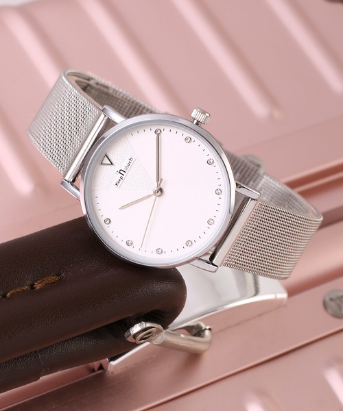 TABI PAL（タビパル）の「メッシュベルト ウオッチ（アナログ腕時計・メンズ・ブラック/ブラック系その他/シルバー/シルバー系その他/シルバー系その他2/シルバー系その他3/シルバー系その他4/ピンクゴールド/ゴールド系その他/ゴールド系その他2/ゴールド系その他3/ゴールド系その他4/ゴールド系その他5/A/シルバー系その他5/ゴールド系その他6/ゴールド系その他7/G/F/E/H/I/J/K/L/B・FREE）」の4枚目の写真
