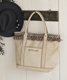 BAYFLOW | フリンジコールロゴトート L(トートバッグ)