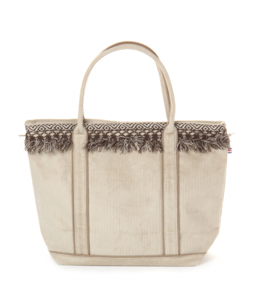 BAYFLOW（ベイフロー）の「フリンジコールロゴトート L（トートバッグ・レディース・ベージュ・FREE）」の6枚目の写真